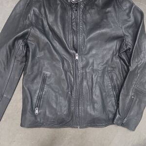 Lucky Brand Men's Black Leather Jacket